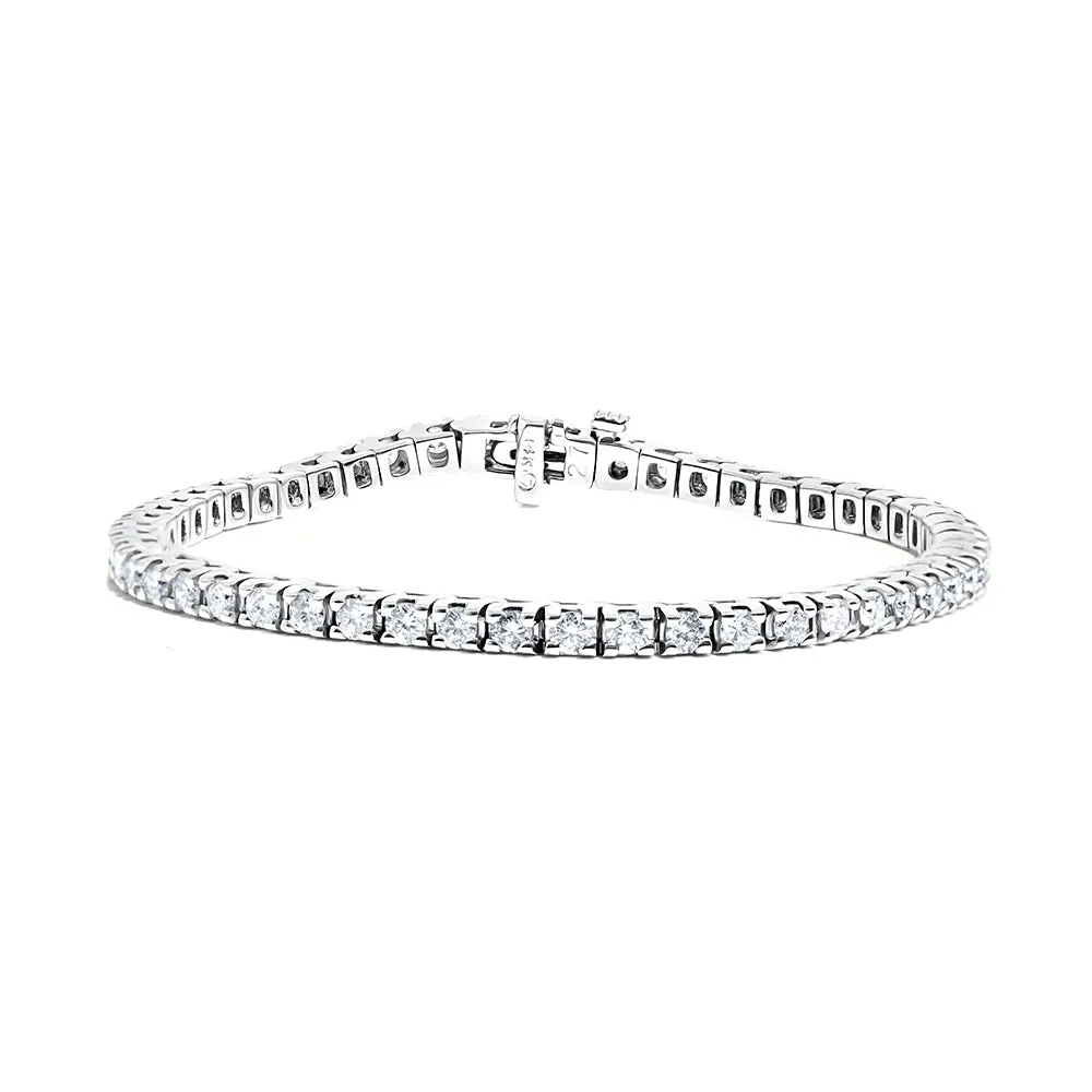 14K White Gold Diamond Tennis Bracelet