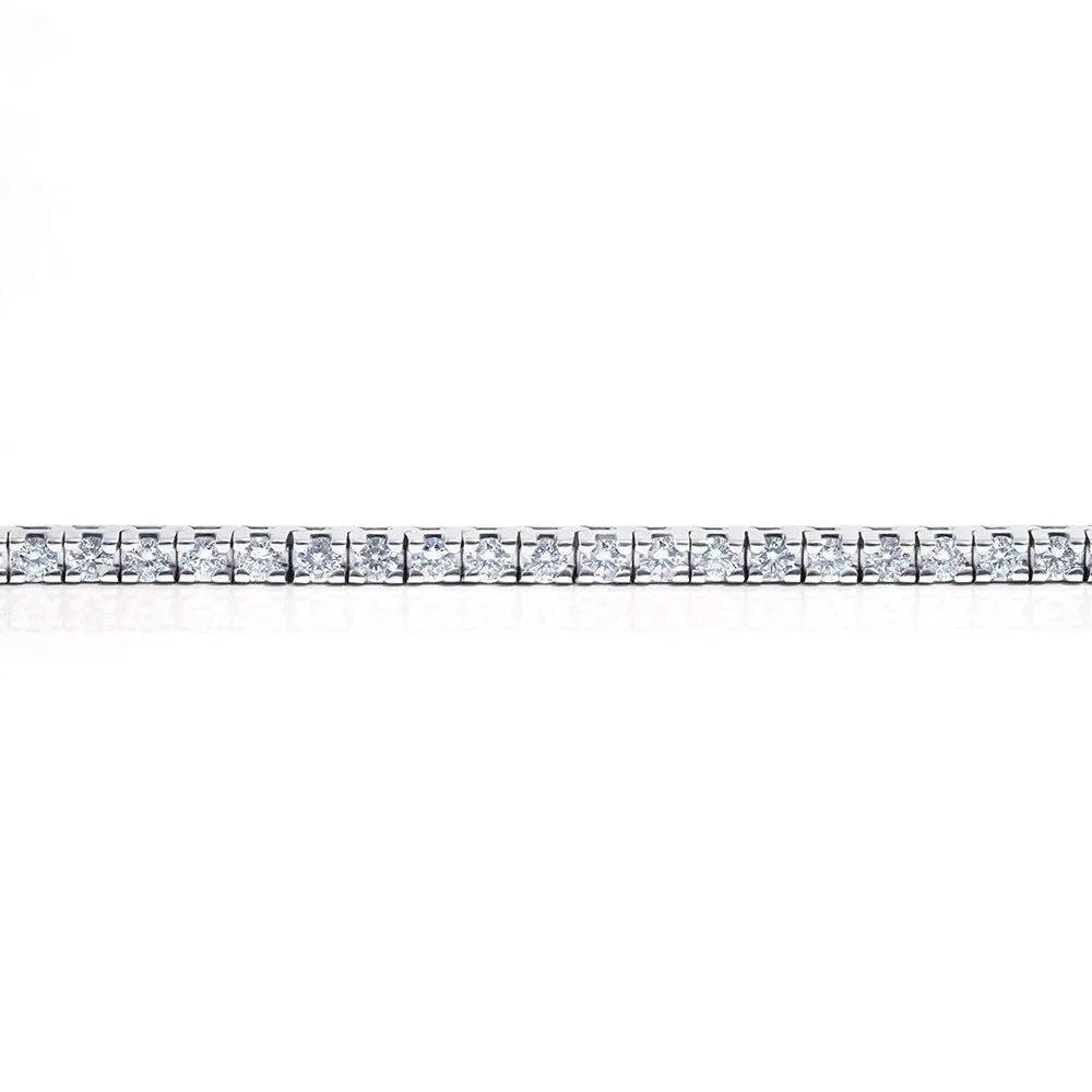 14K White Gold Diamond Tennis Bracelet
