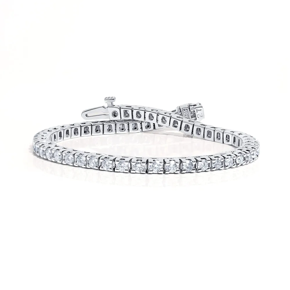 14K White Gold Diamond Tennis Bracelet