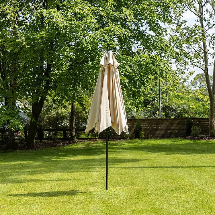 3M Garden Parasol (Beige)   Black Plastic Base