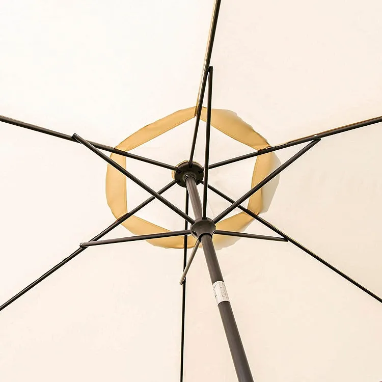 3M Garden Parasol (Beige)   Black Plastic Base