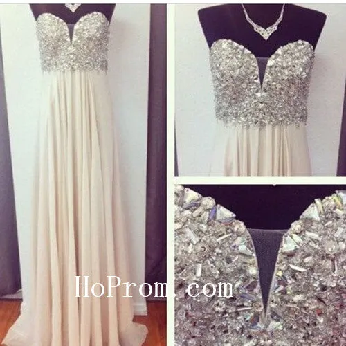 A Line Prom Dresses,Long Prom Dress,Crystal Evening Dresses