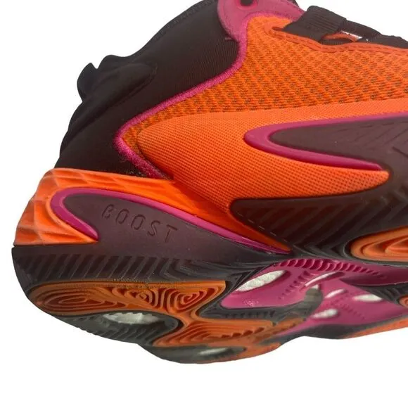 Adidas BYW Select Men's 10.5 Black Orange Pink Basketball Sneakers Tennis Shoes