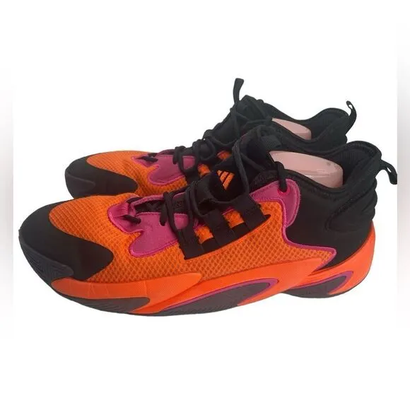 Adidas BYW Select Men's 10.5 Black Orange Pink Basketball Sneakers Tennis Shoes