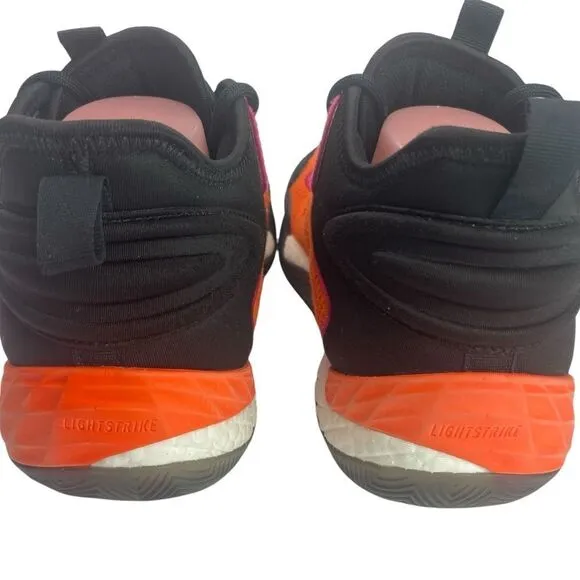 Adidas BYW Select Men's 10.5 Black Orange Pink Basketball Sneakers Tennis Shoes