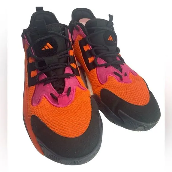 Adidas BYW Select Men's 10.5 Black Orange Pink Basketball Sneakers Tennis Shoes