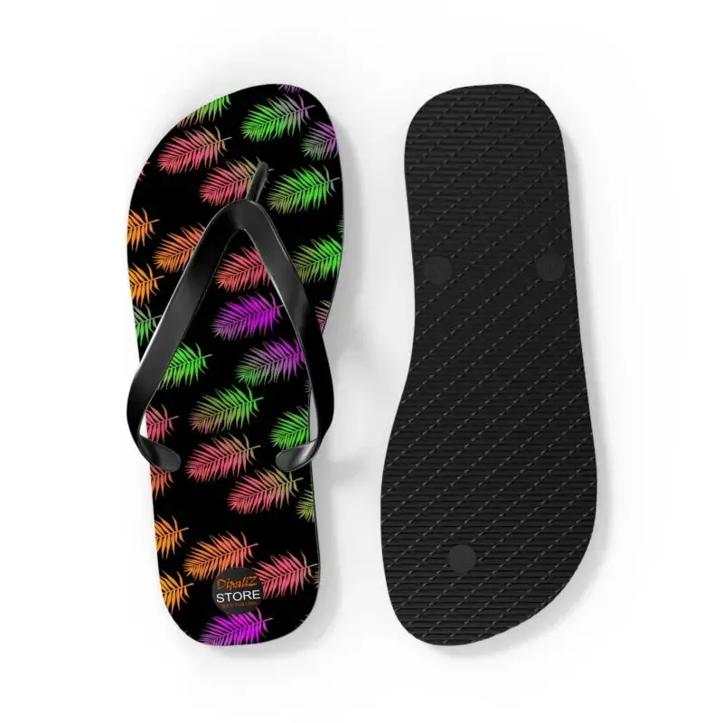Colorful Leaves Unisex Flip Flops Summer Style