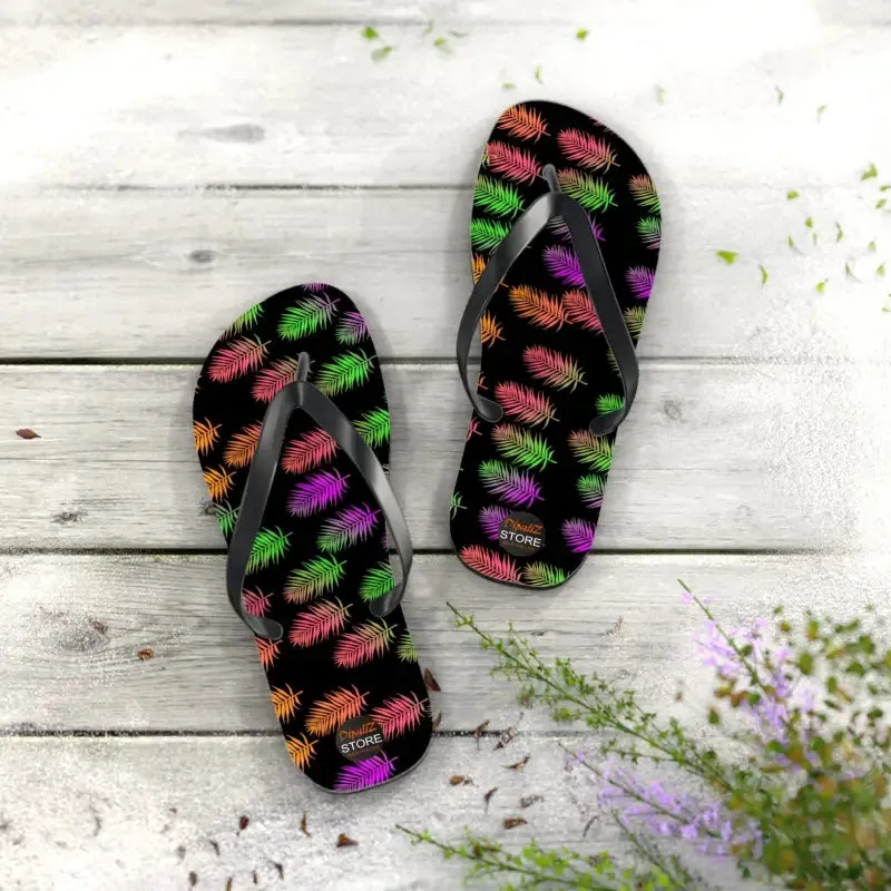Colorful Leaves Unisex Flip Flops Summer Style