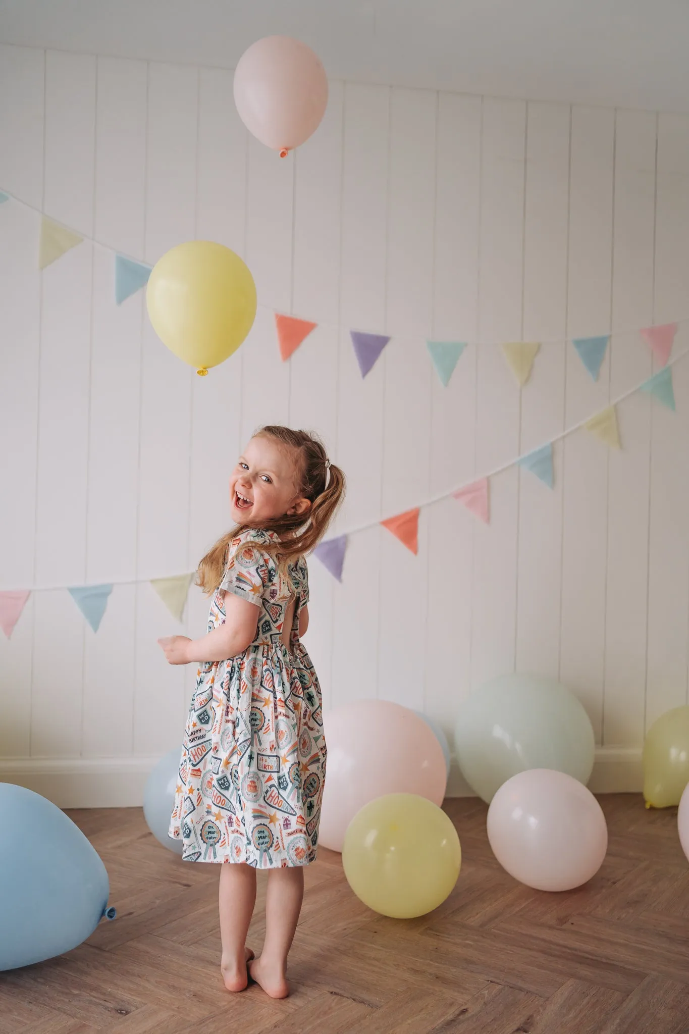 Cotton Sun Dress with twist back detail - Birthday