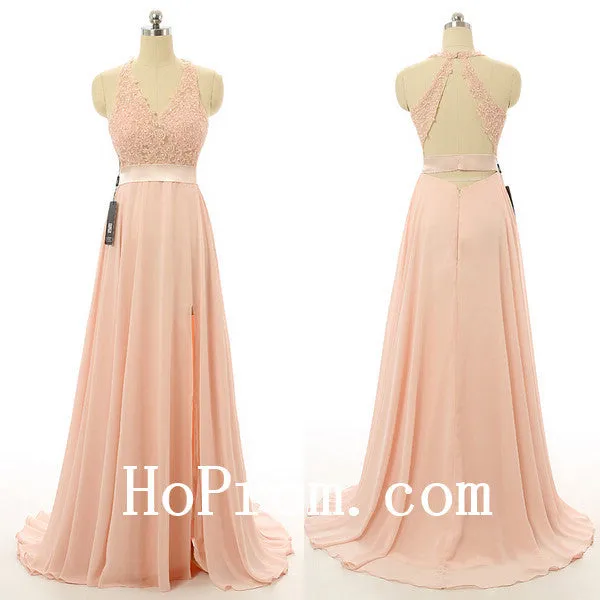 Cute Long Prom Dresses,Pink Prom Dress,Evening Dress