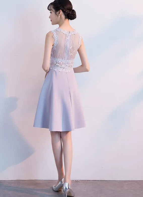 Cute Short Party Dress , Chiffon and Lace Dresses