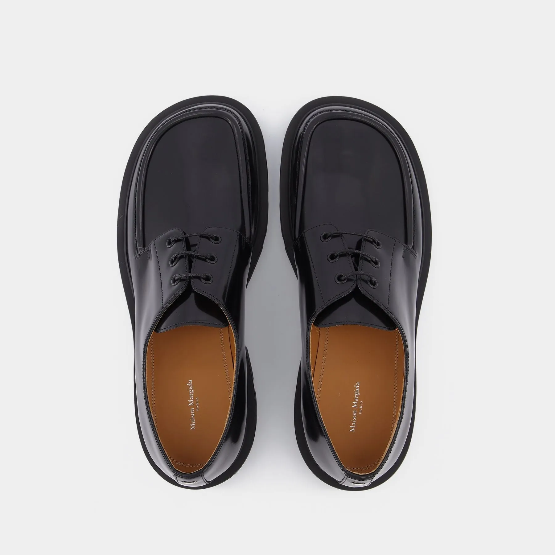 Derbies in Black Leather