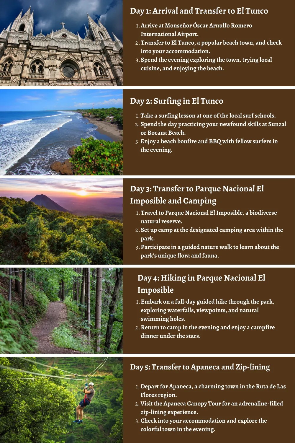 El Salvador - From Pacific Shores to Volcanic Landscapes: A 10 Day Itinerary to Camping, Surfing, Climbing, Hiking, and Zip-Lining