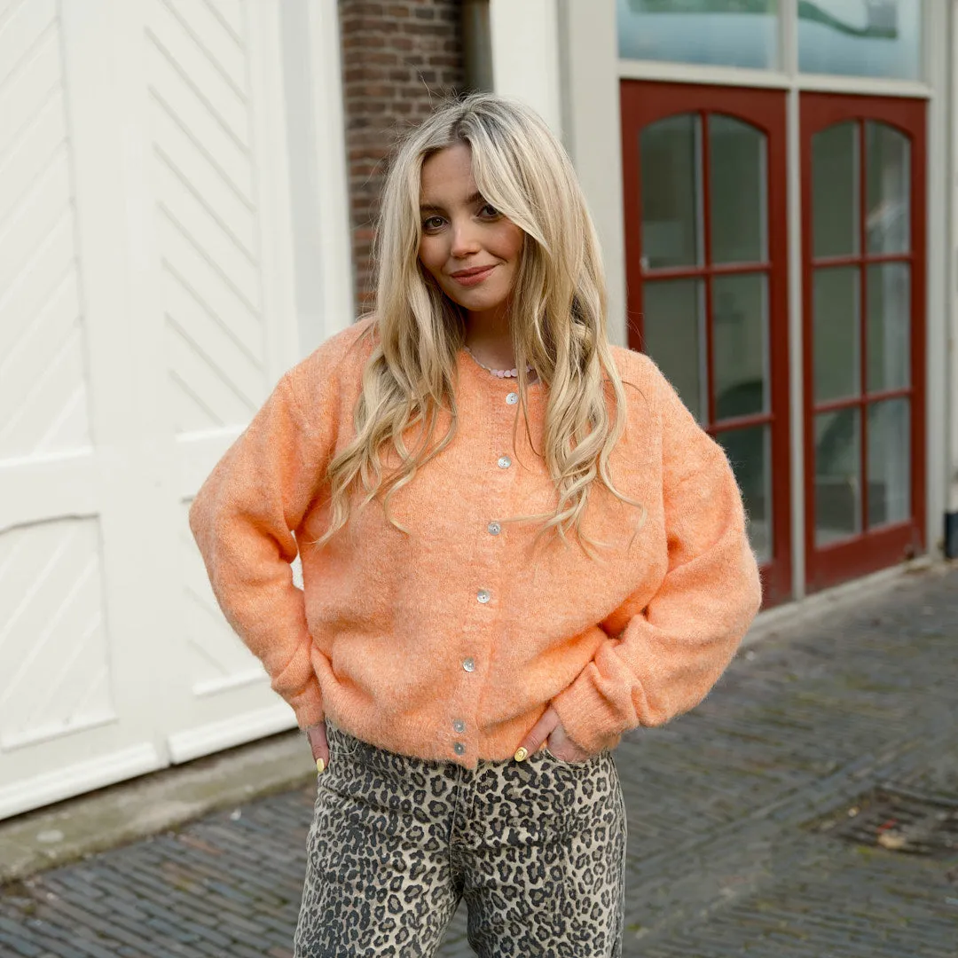 Fleur vest oranje