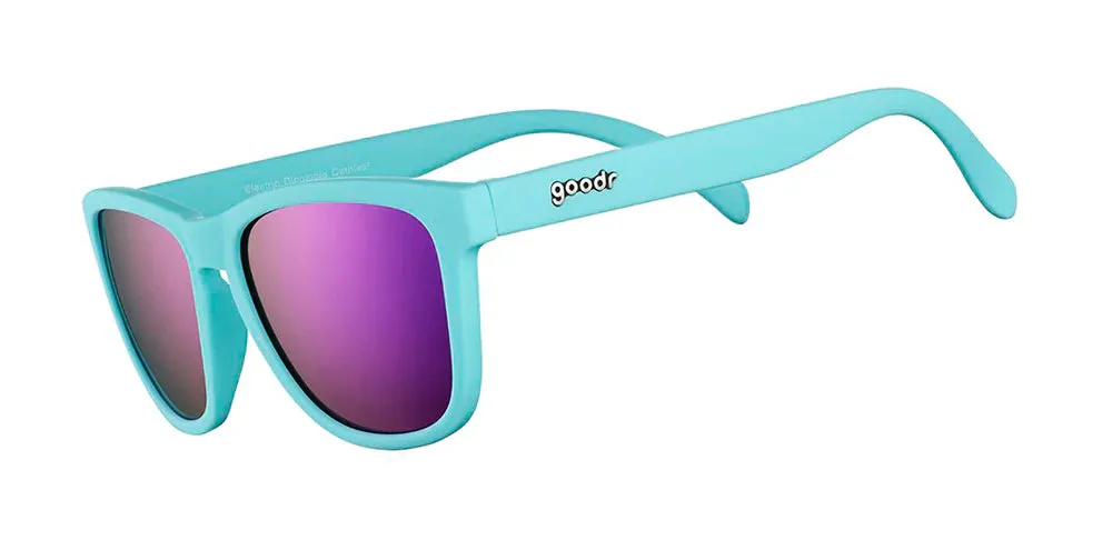Goodr Sunglasses Electric Dinotopia Carnival