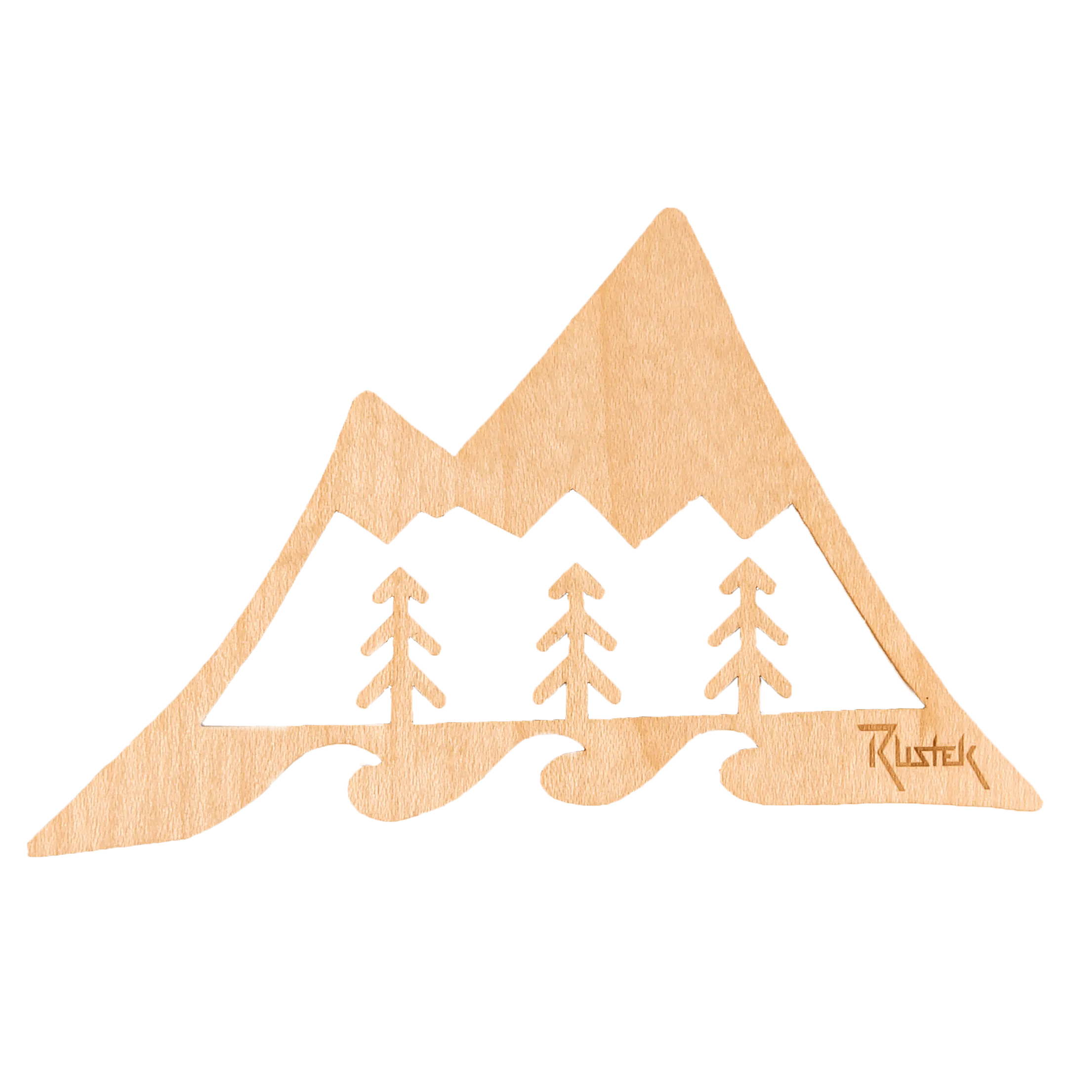 Great Outdoors Wood Sticker