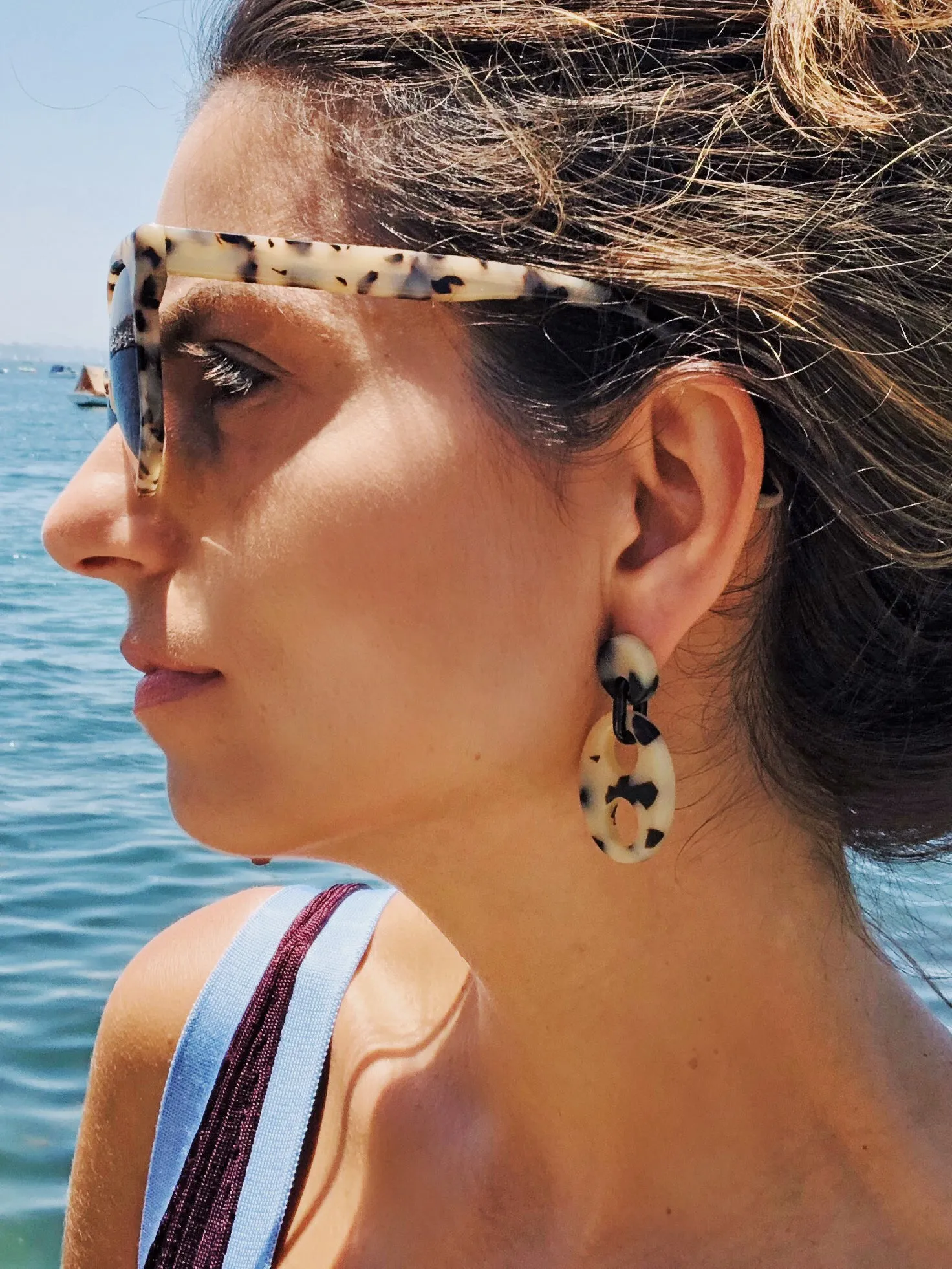 Haricot Small Orange Earrings