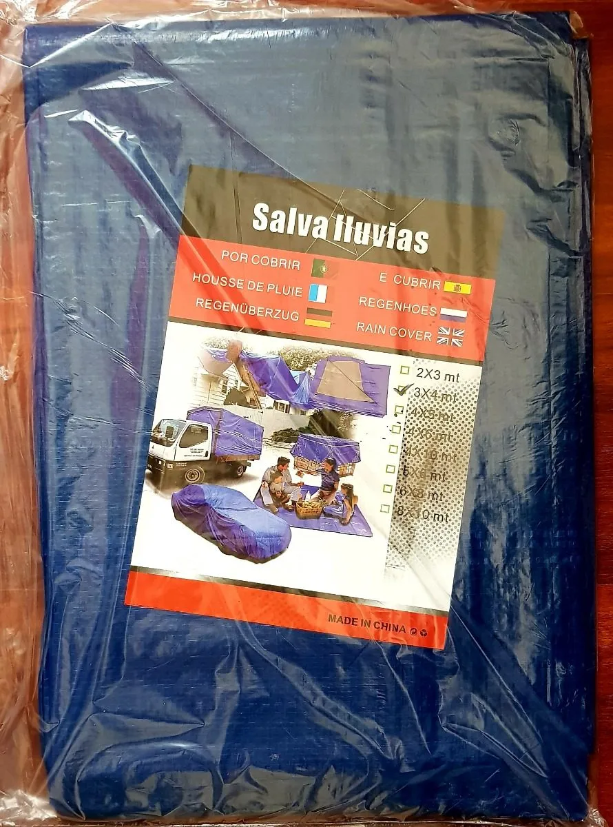 Heavy Duty Waterproof Tarpaulin 4x6m (Blue)