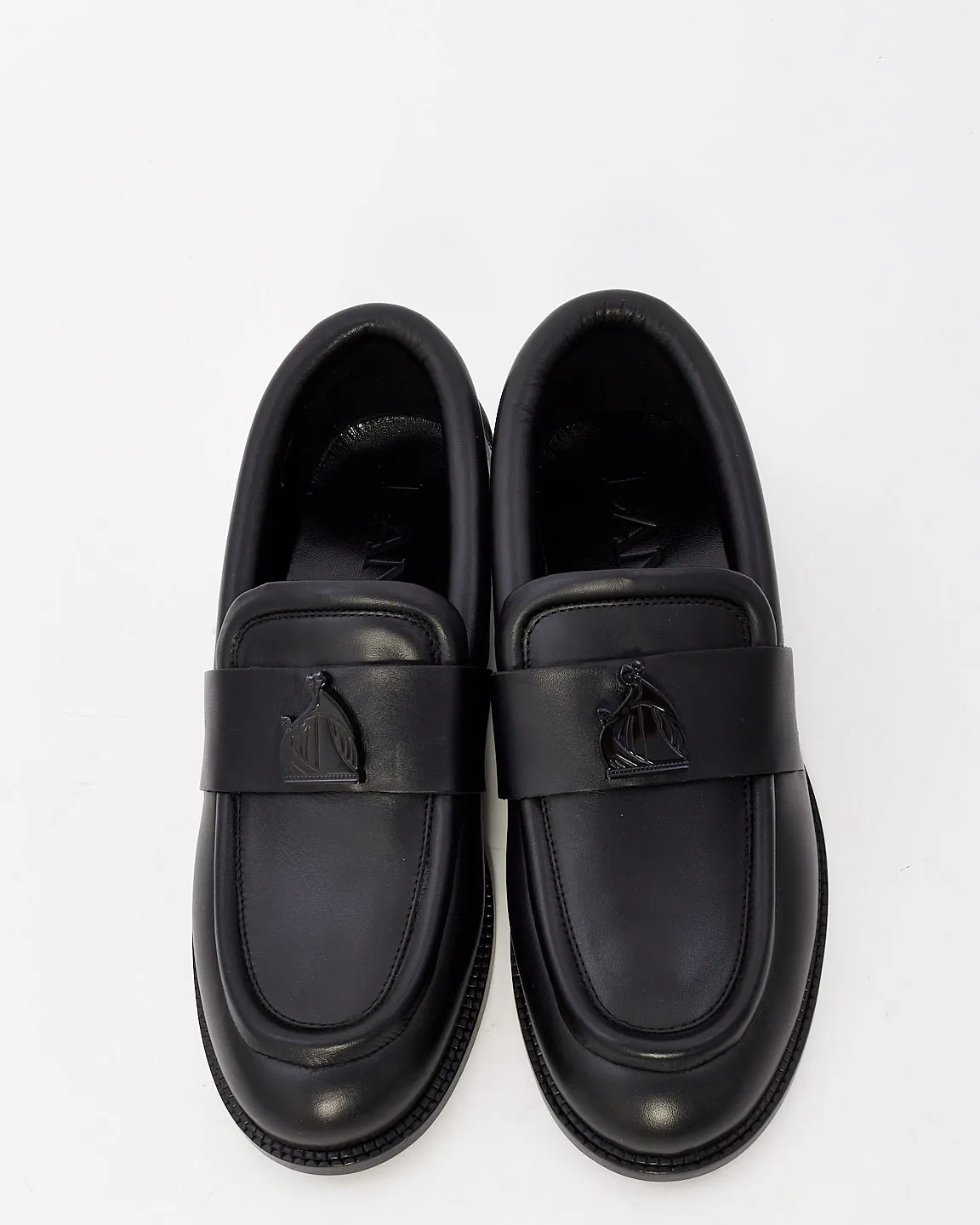 Lanvin Black Leather Loafers - 38