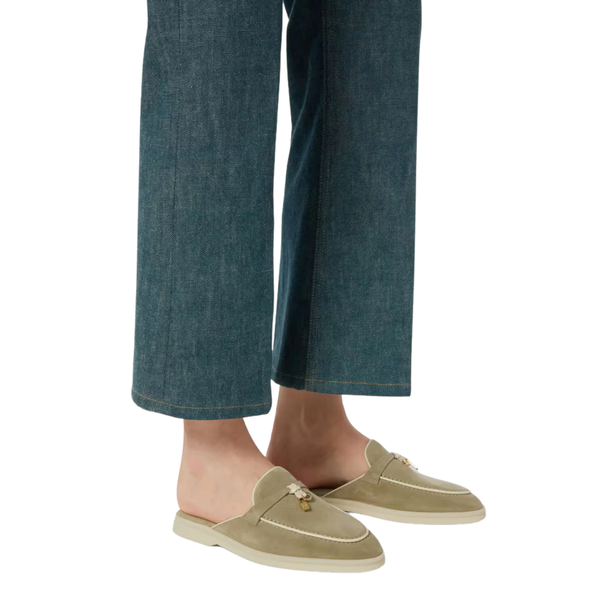 Loro Piana Women's Charms Walk Babouche Loafers