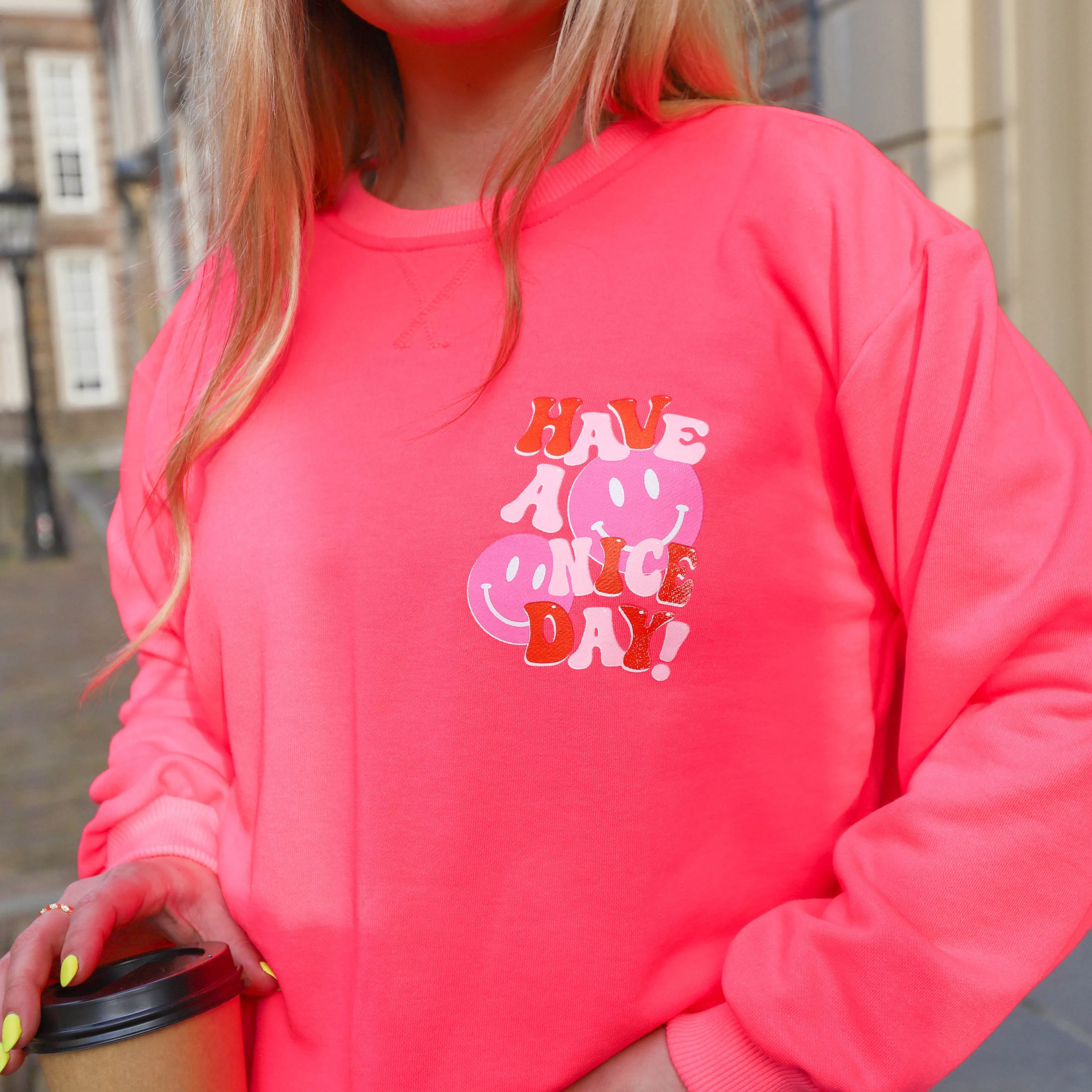 Nice day sweater pink
