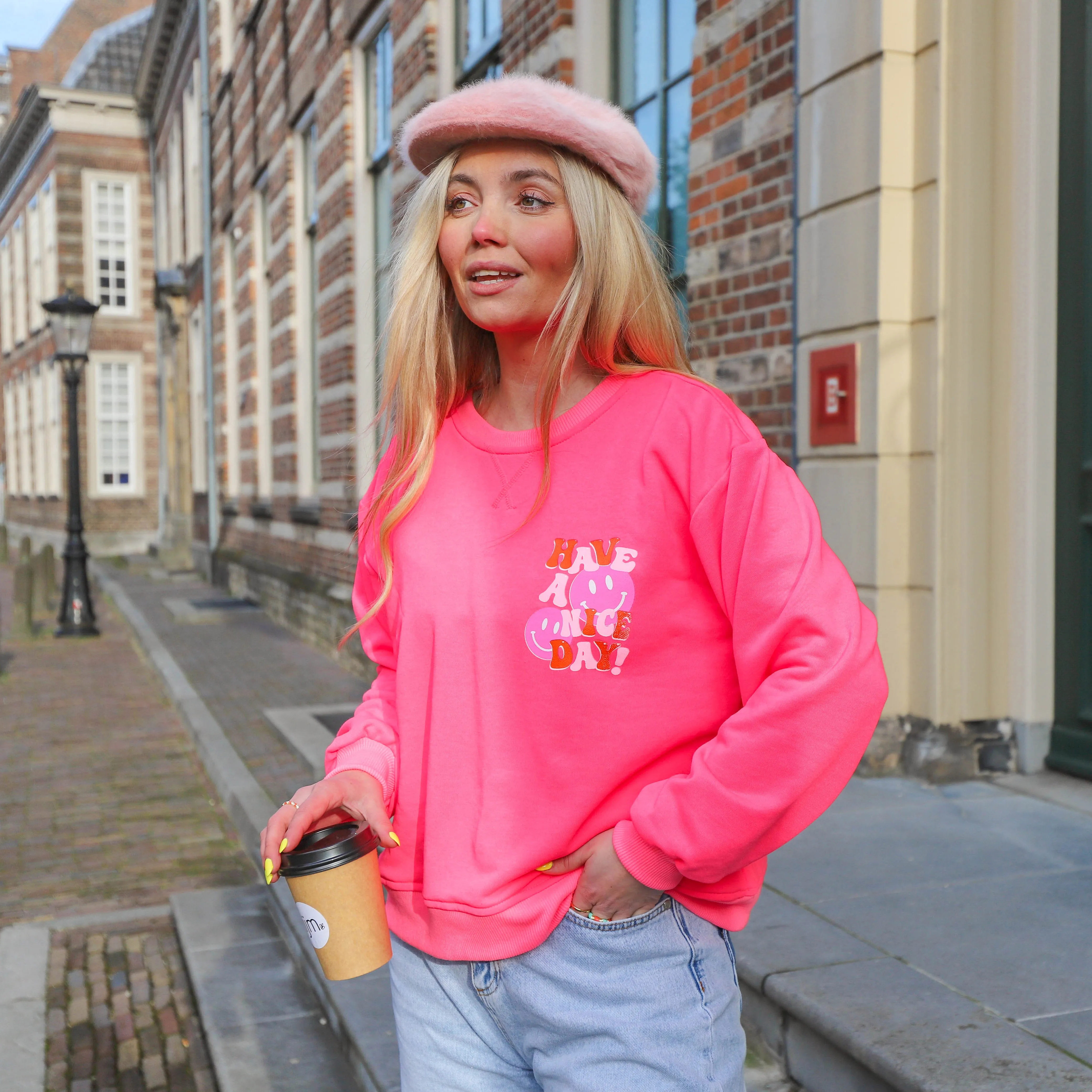 Nice day sweater pink