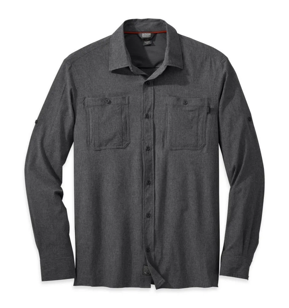 Outdoor Research Wayward Mens Long Sleeve - Charcoal