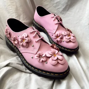 Pink 3D Flower Oxfords