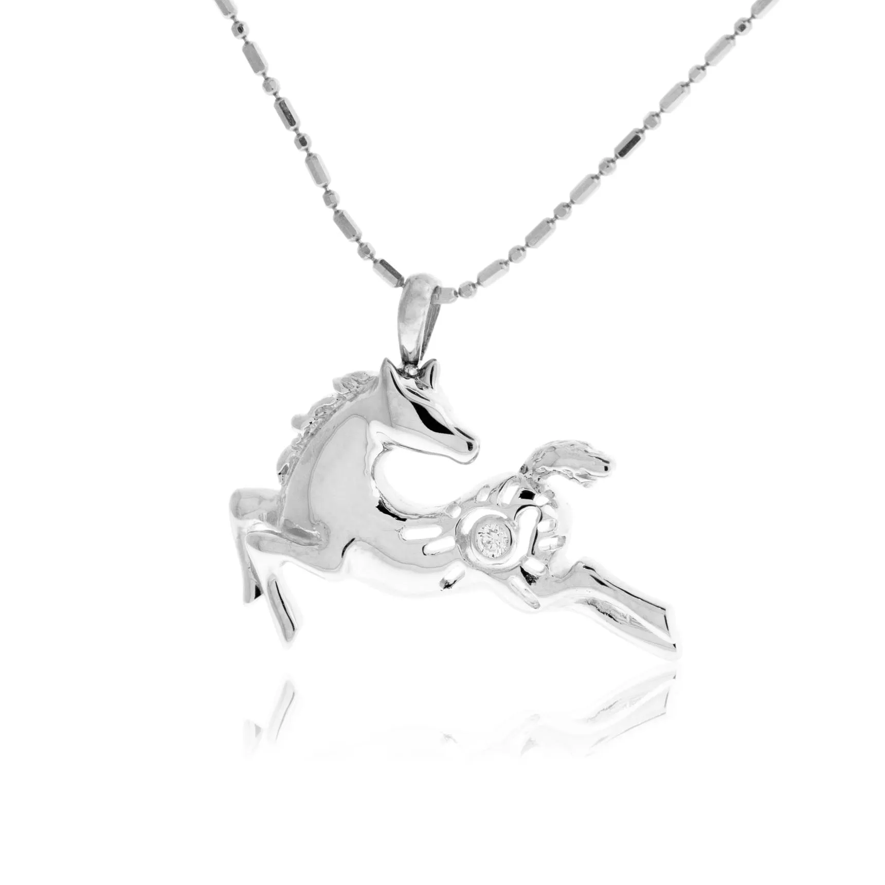 Running Horse Sun Necklace