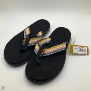Sandals Flip Flops By Teva In Black, Size: 7