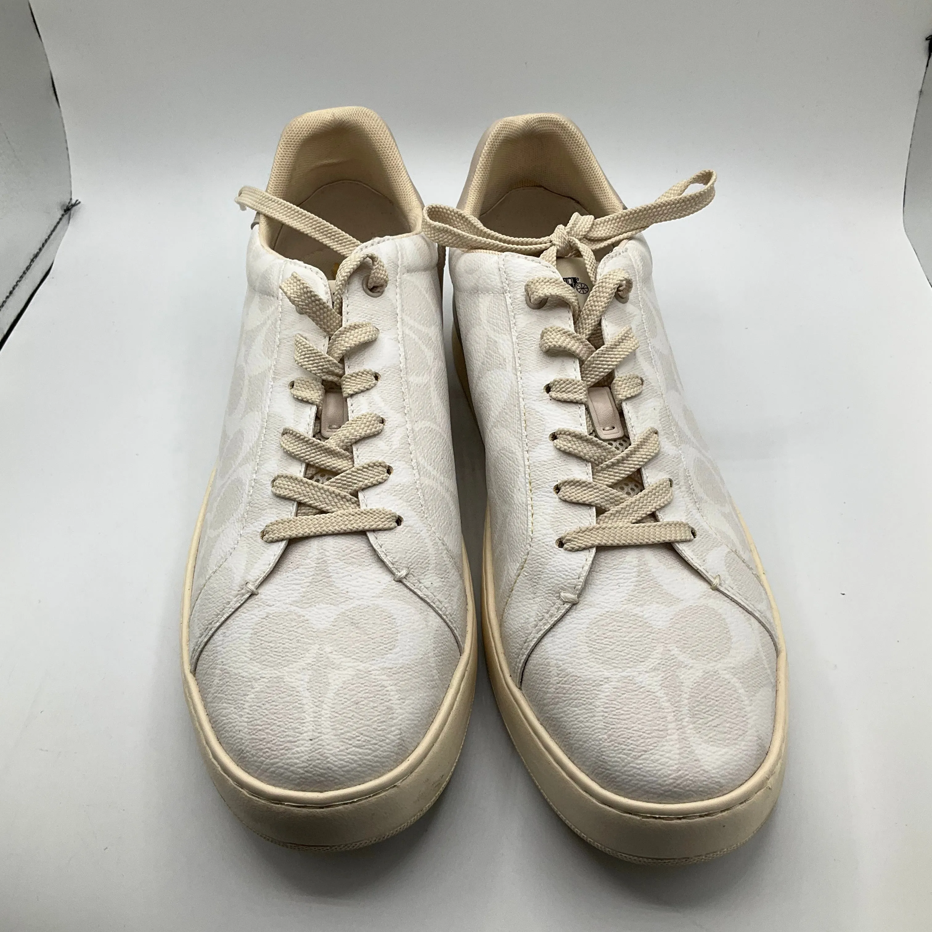 Shoes Sneakers By Coach In Cream, Size: 14.5
