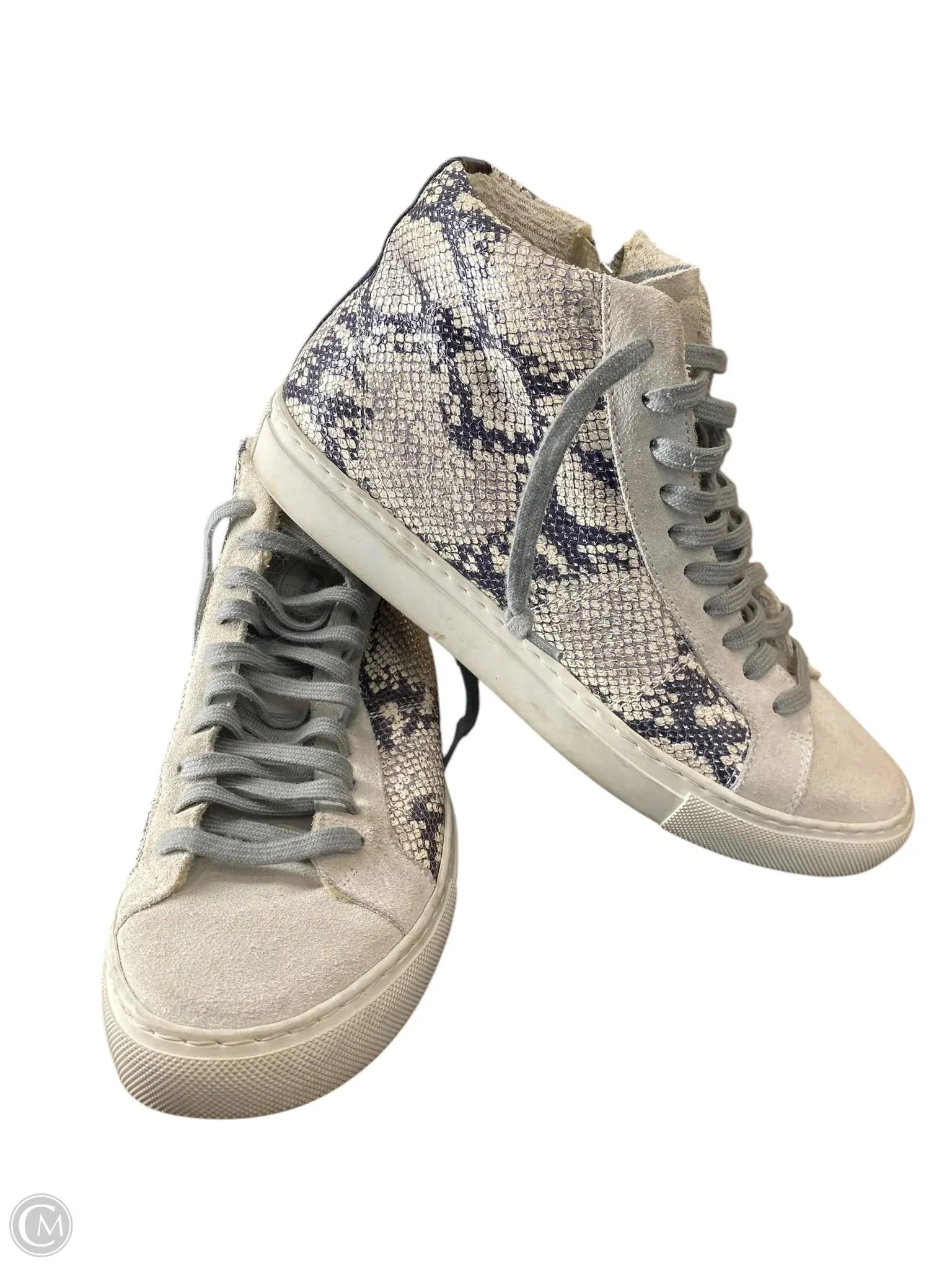 Shoes Sneakers By P448 In Snakeskin Print, Size: 7.5