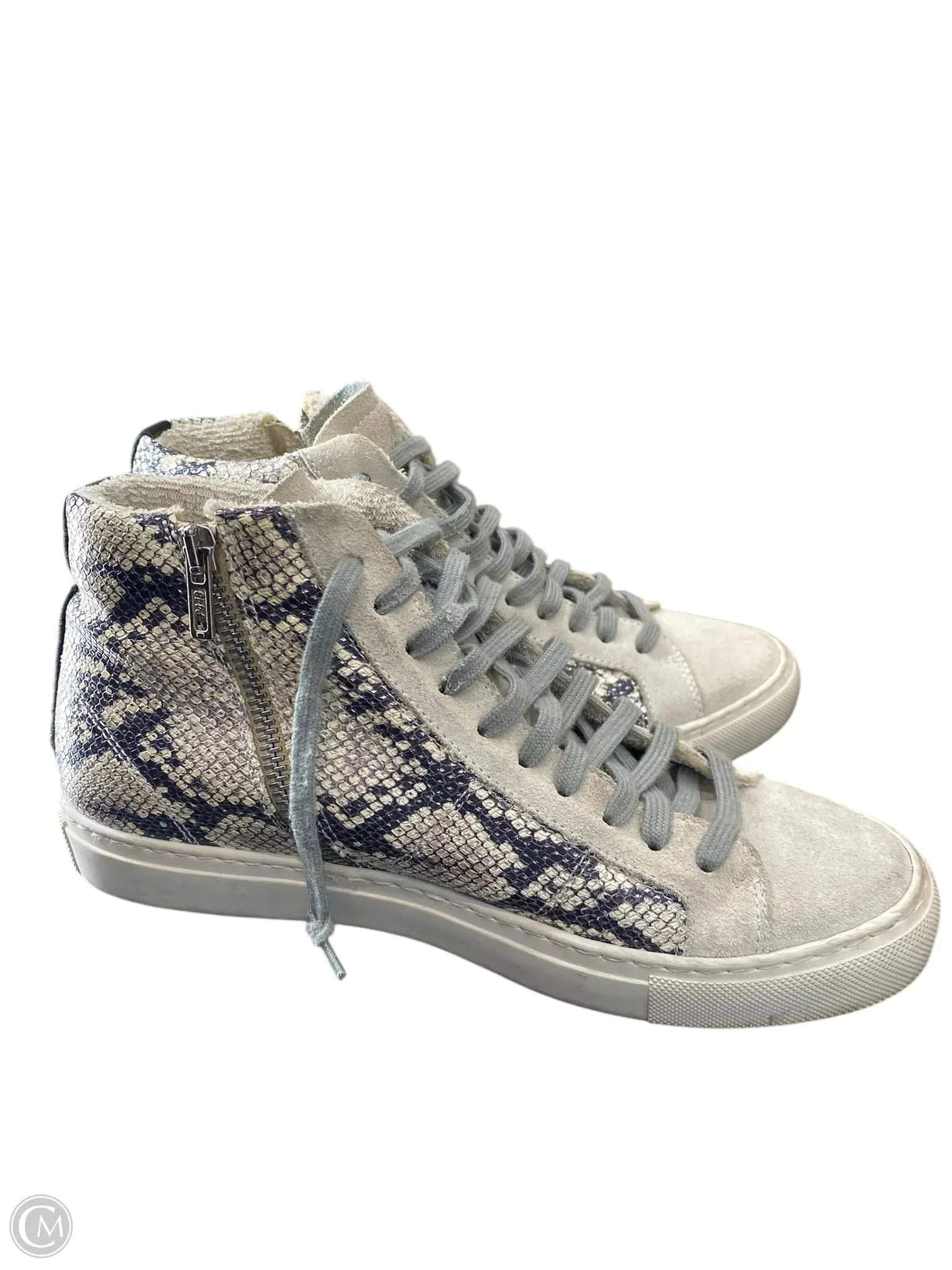 Shoes Sneakers By P448 In Snakeskin Print, Size: 7.5