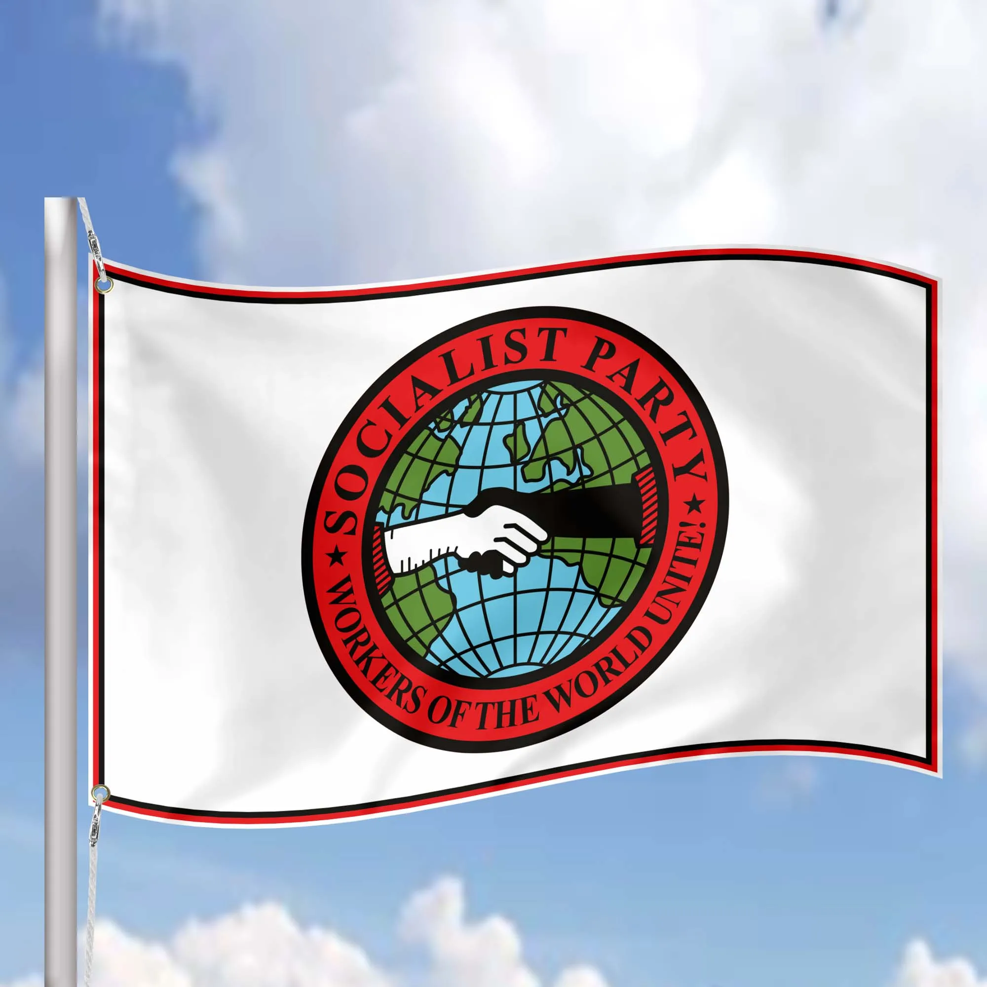 Socialist Party of America USA Flag Banner