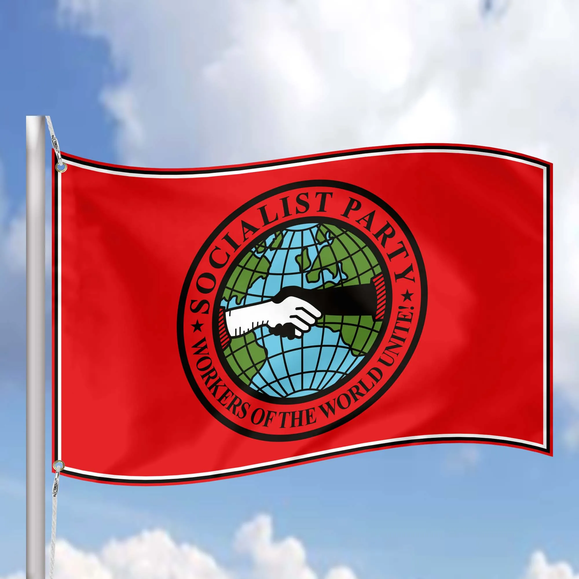 Socialist Party of America USA Flag Banner