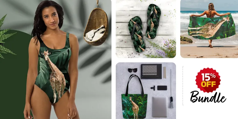 Tall Giraffe Swimsuit Complete Bundle