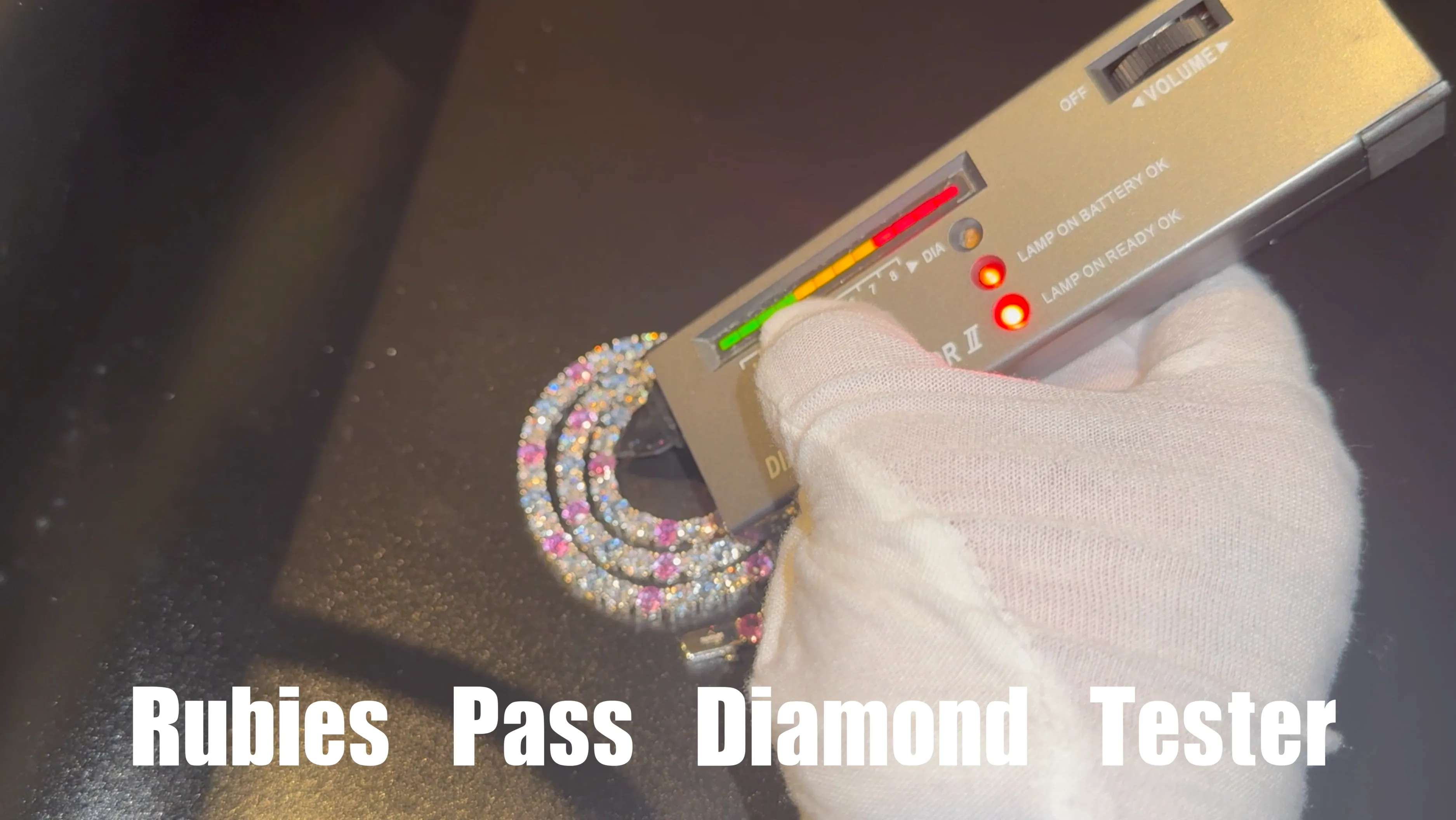 Tennis Chain | Pink and Blue Diamond Tennis Chain | Lab Diamond Tennis Chain
