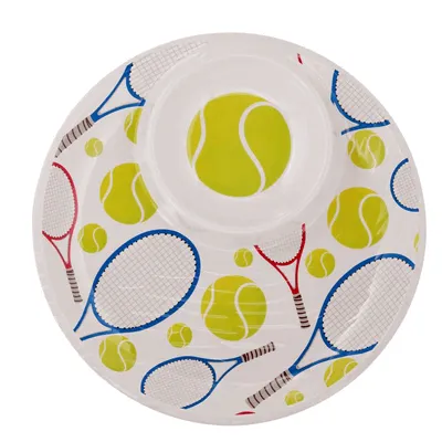 Tennis Chip-N-Dip Tray
