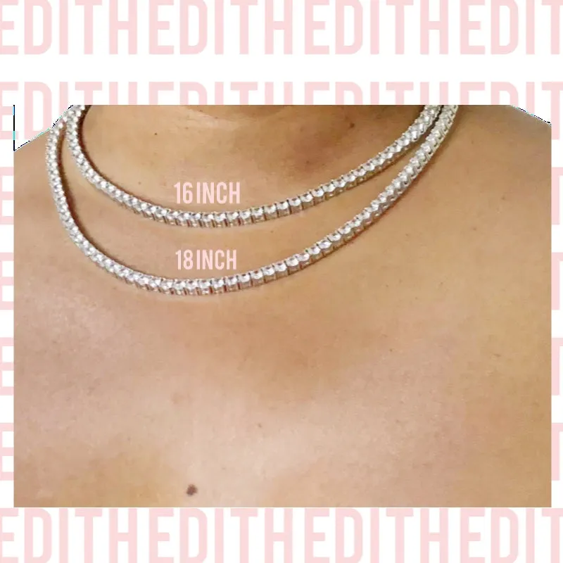 Tennis Necklace and Bracelet Set