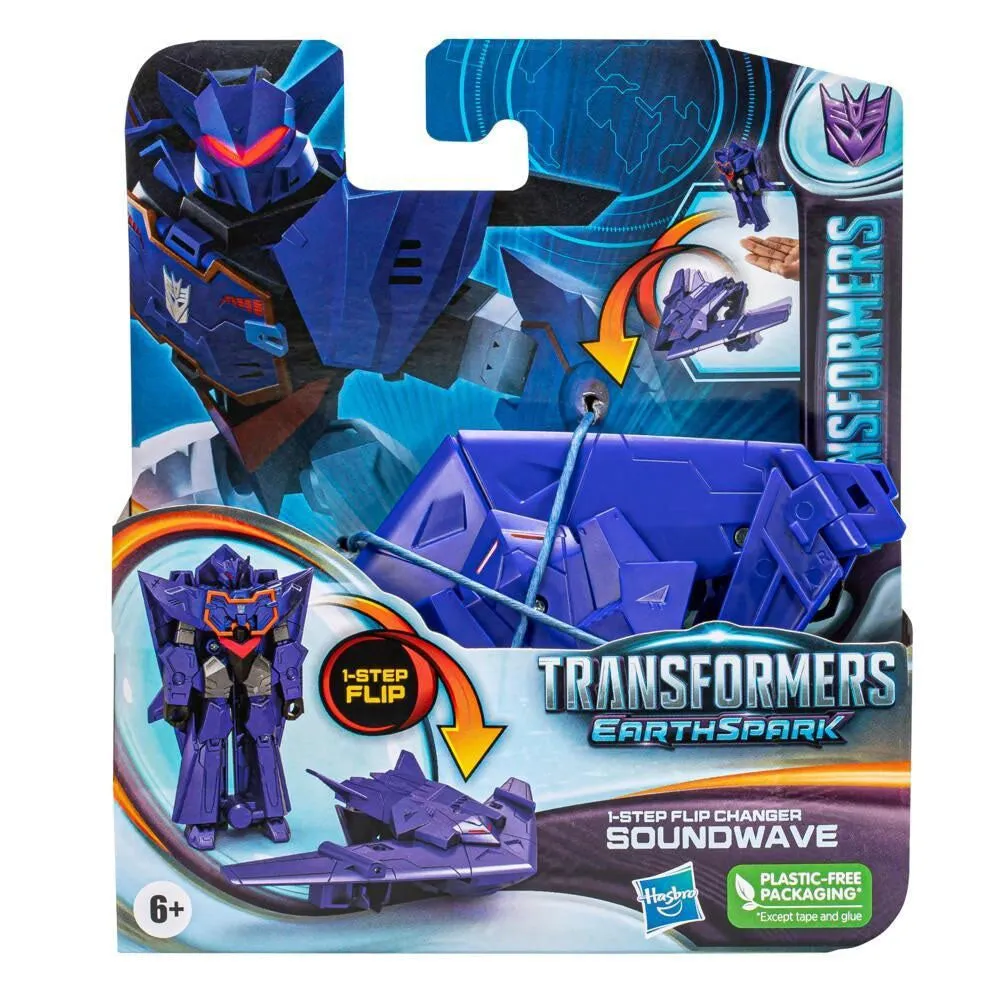Transformers Earthspark 1 Step Flip - Soundwave