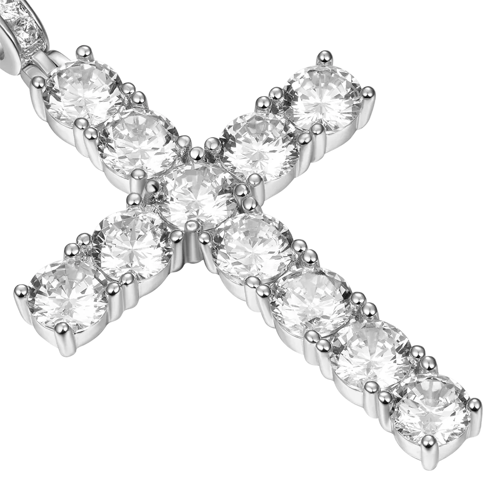 Women's Tennis Cross Pendant - Medium
