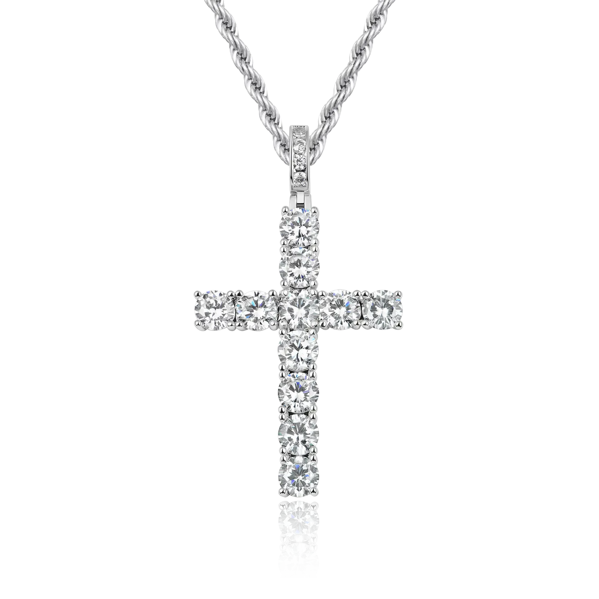 Women's Tennis Cross Pendant - Medium