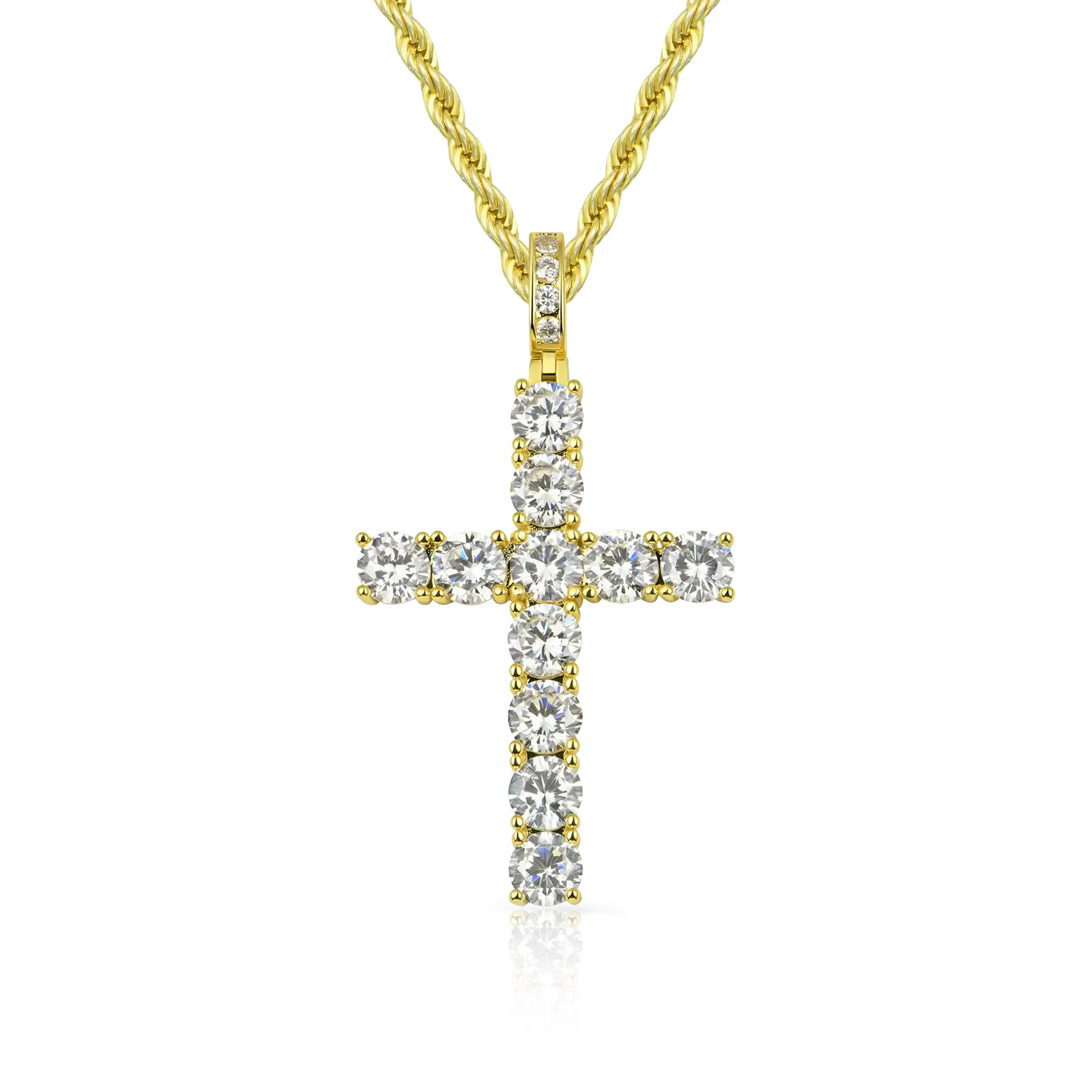 Women's Tennis Cross Pendant - Medium