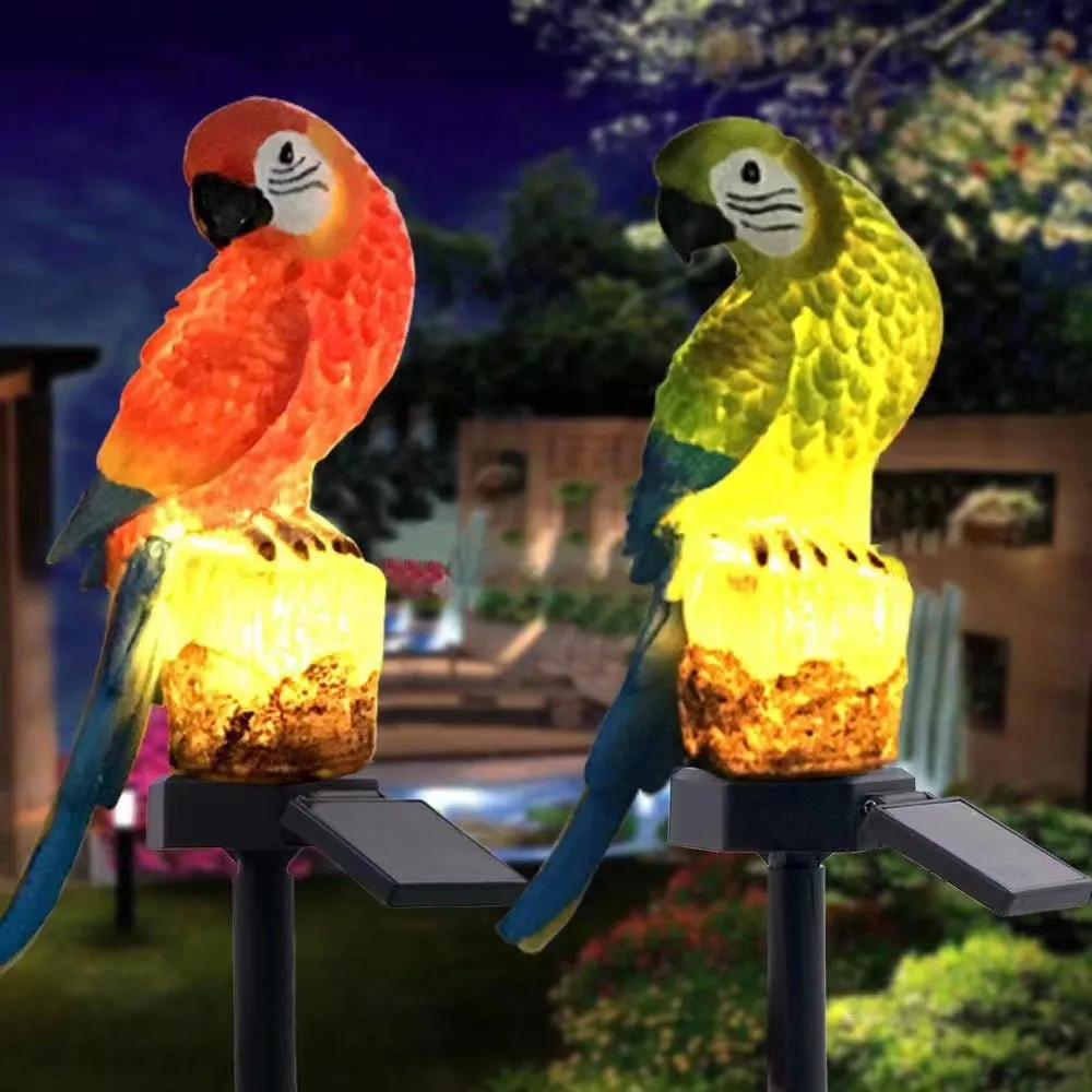 Woowooh Outdoor Solar Parrot Garden Light