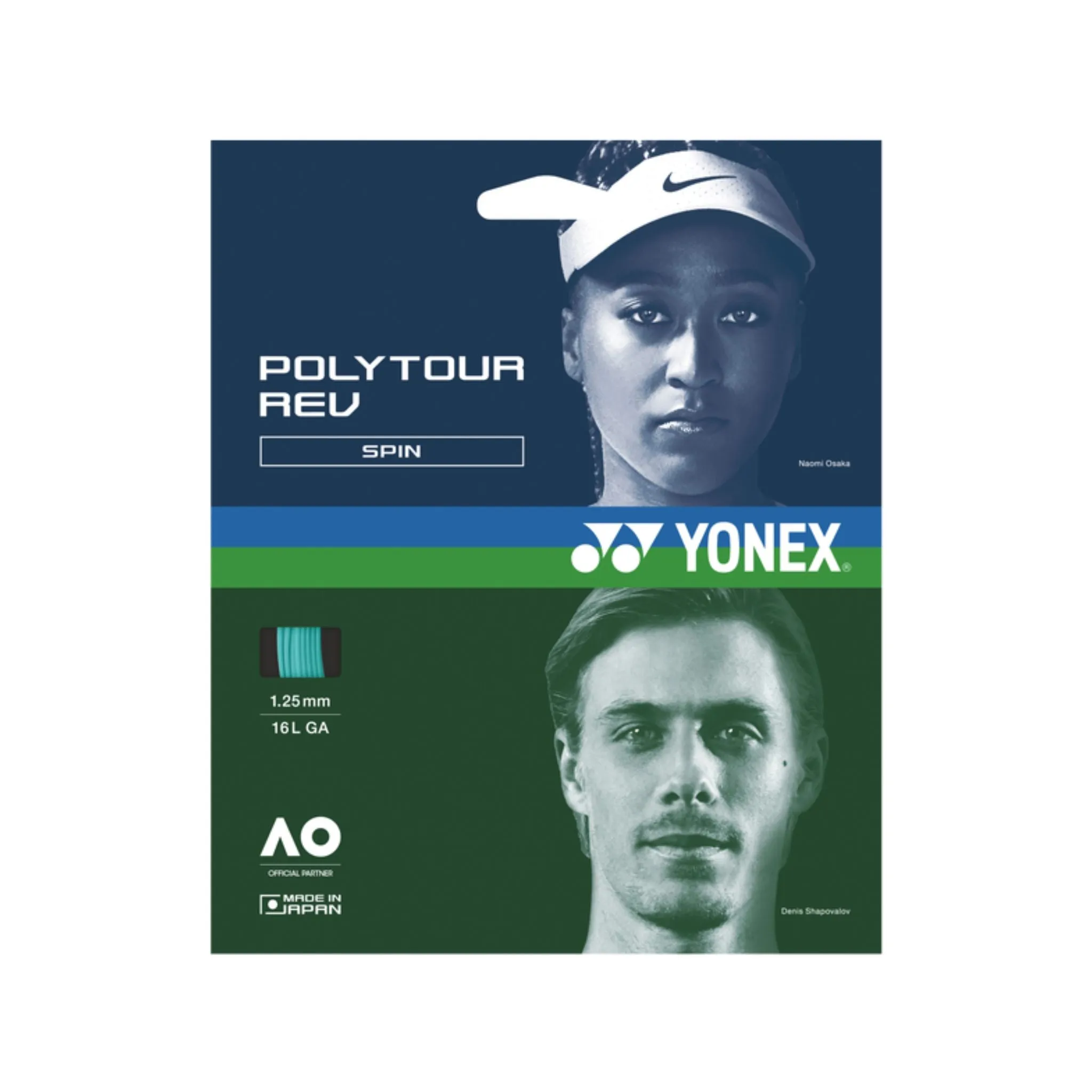 Yonex Polytour REV 120 Tennis Strings [Mint]